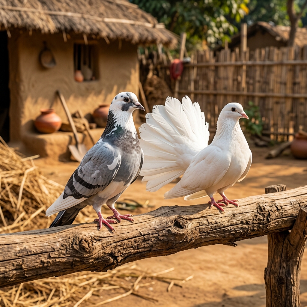 Domestic Pigeon (வளர்ப்புப் புறா / வீட்டுப் புறா)