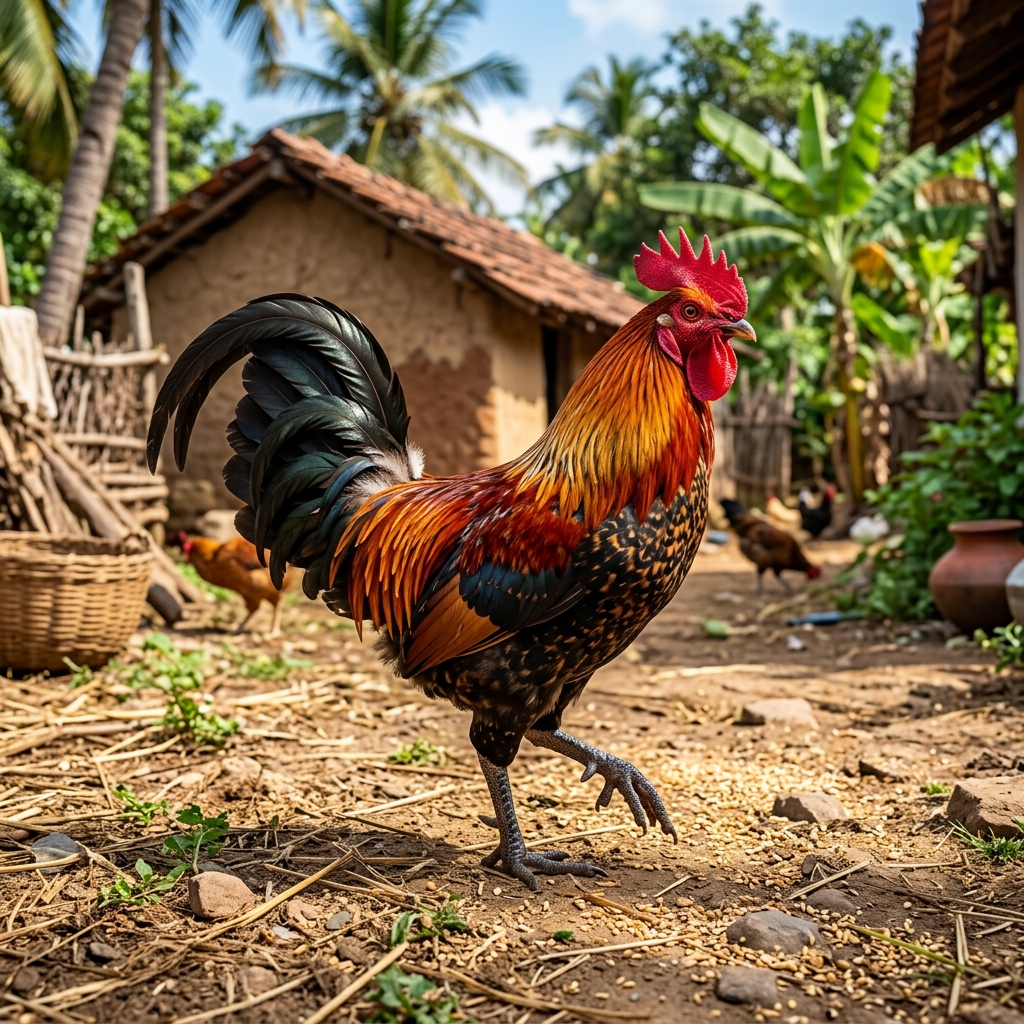 Gramathu Naatu Kozhi - Free-Range Country Chicken (கிராமத்து நாட்டுக்கோழி)