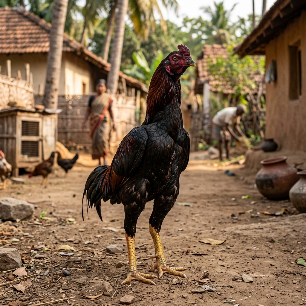 Sandai Kozhi - Aseel Fighter Rooster (சண்டை கோழி / சண்டை சேவல்)